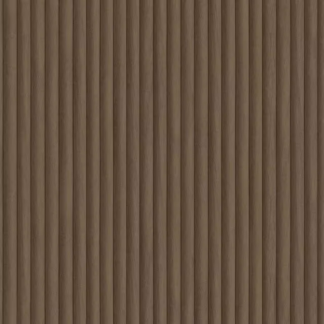 Holden Décor Bevel Wood Slats Striped Wallpaper in Brown