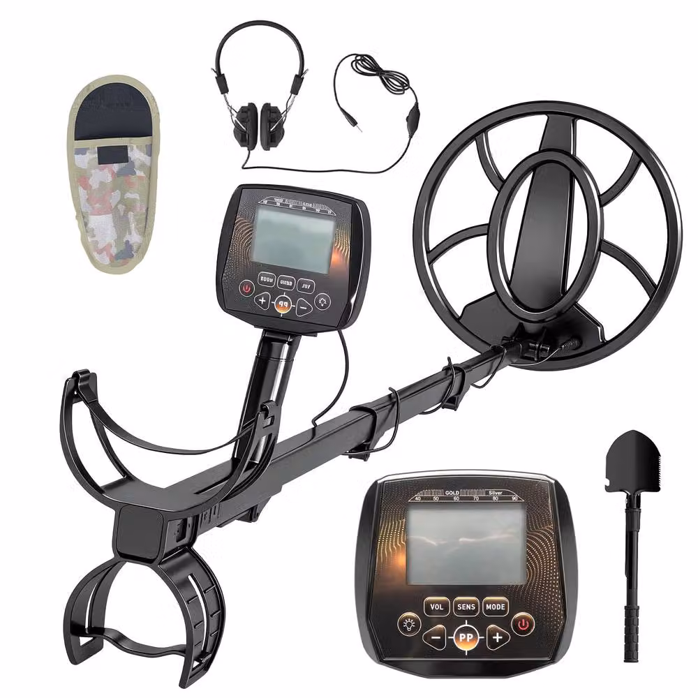 OUTSUNNY 5 Modes Metal Detector for Adults with IP68 Waterproof Search Coil in Black – 2