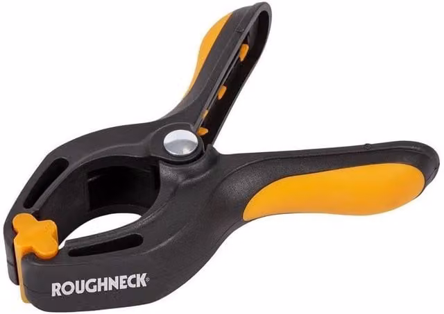 Roughneck Heavy-duty Spring Clamp in Black and Multicolour Plastic