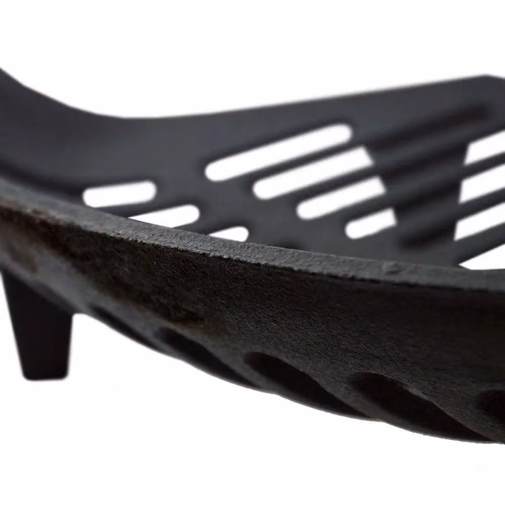 Home Discount Fire Vida Cast Iron Fire Grate in Black, W/D/H: 380 x 120 x 260 mm – 3