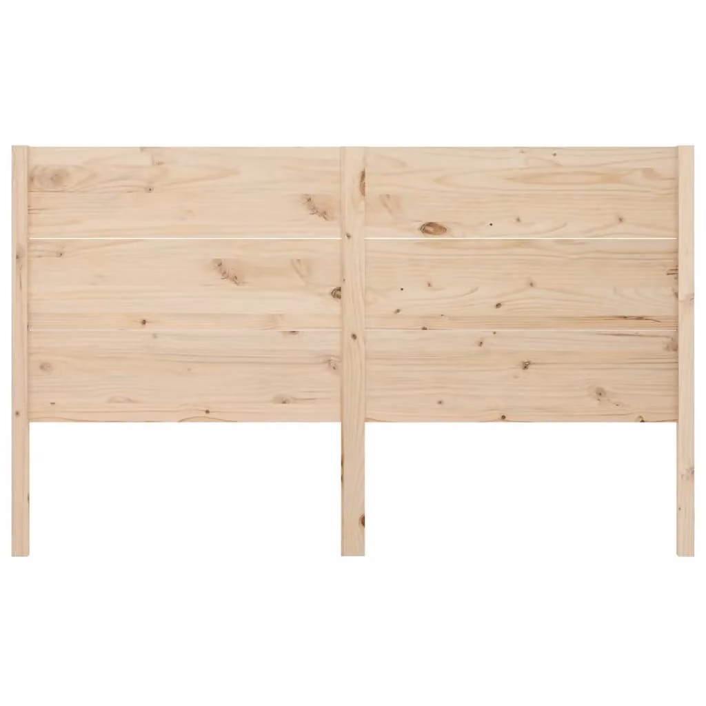 Berkfield Home Rustic Solid Wood Pine Headboard in Brown, W/D/H: 206 x 4 x 100 cm – 1