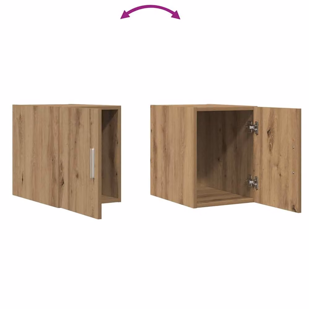 Berkfield Home Artisan Oak Wall Cabinet in Brown, W/D/H: 30 x 42.5 x 40 cm – 4