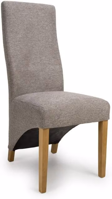 Shankar Baxter Weave Mocha Dining Chair in Brown with Rubberwood Frame