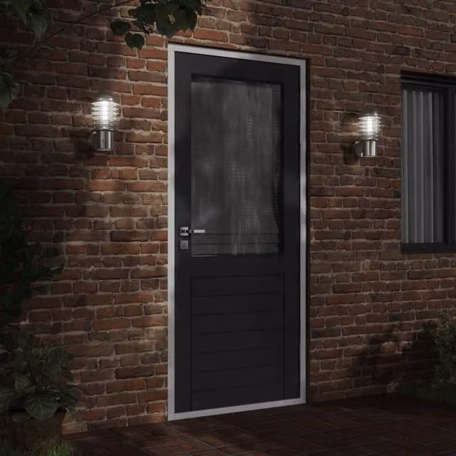 Berkfield Home Silver Stainless Steel Outdoor Wall Light