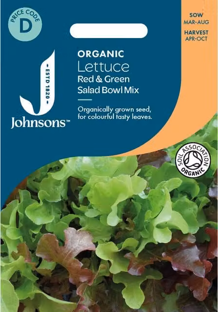 Johnsons Seeds Mixed Red and Green Lettuce Salad Bowl Seeds