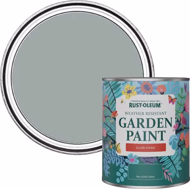 Rust-Oleum Garden Paint in Gloss Finish, Grey, 0.75 l