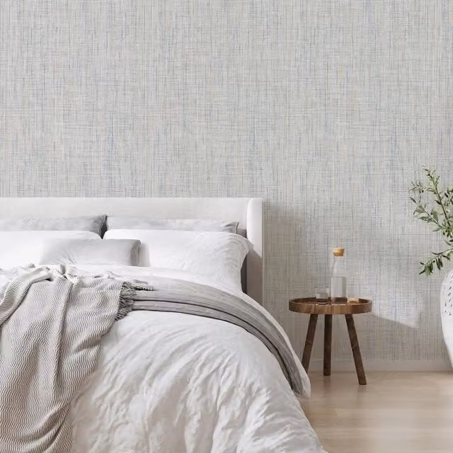 Superfresco Linden Texture Plain Blue Wallpaper Roll