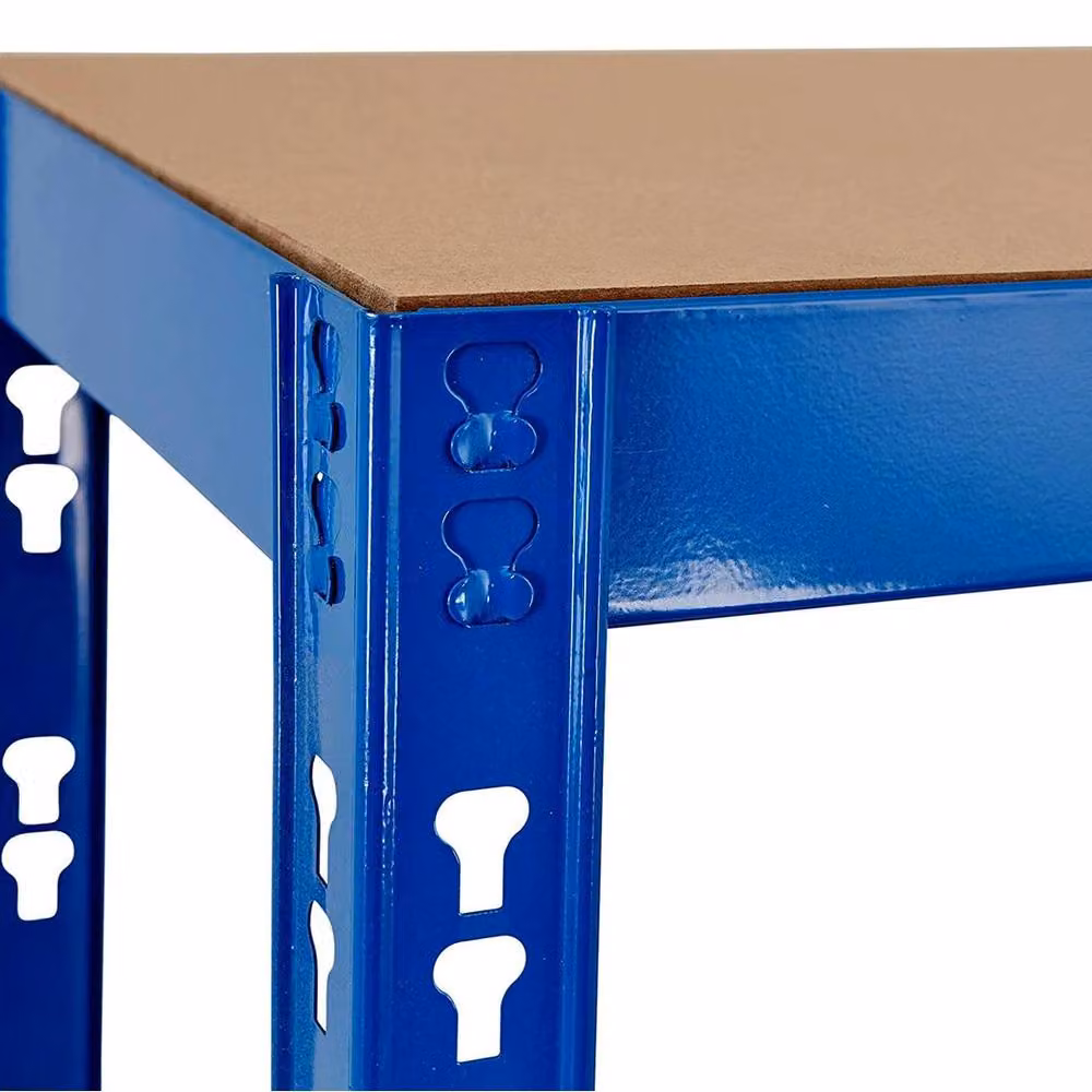 FORGEVIO 5 Tier Heavy Duty Metal Garage Storage Rack in Blue – 4