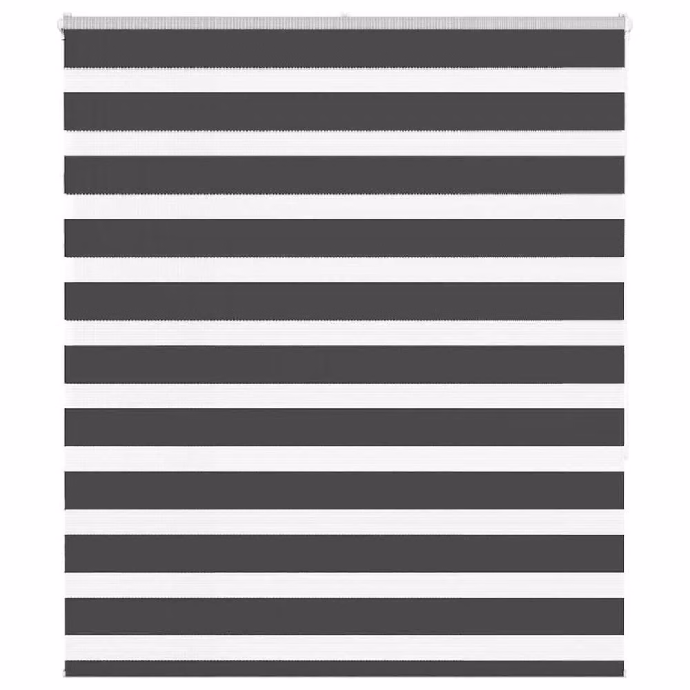Berkfield Home Elegant Zebra Blind in Black Polyester, W: 135 cm, H: 150 cm – 2
