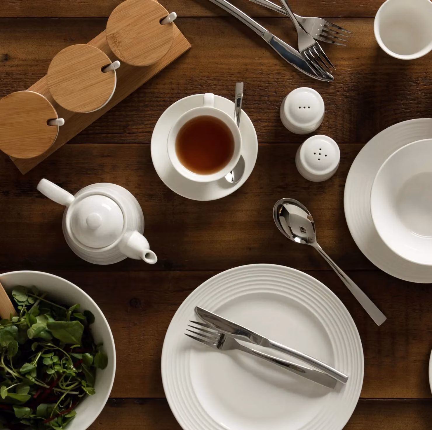 Belleek Living Ripple Salt and Pepper Set in White – 3