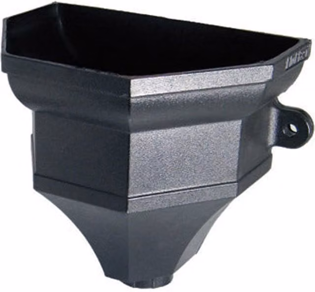 FloPlast Grey Cast Iron Effect PVC Ogee Hopper 65/68mm RH4C