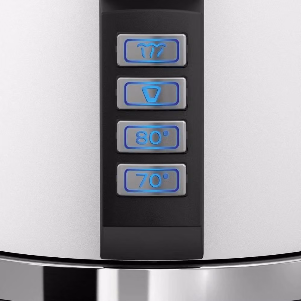Graef White Electric Kettle with 1.2 l Capacity, Stainless Steel, Removable Tank and Limescale Filter – 3