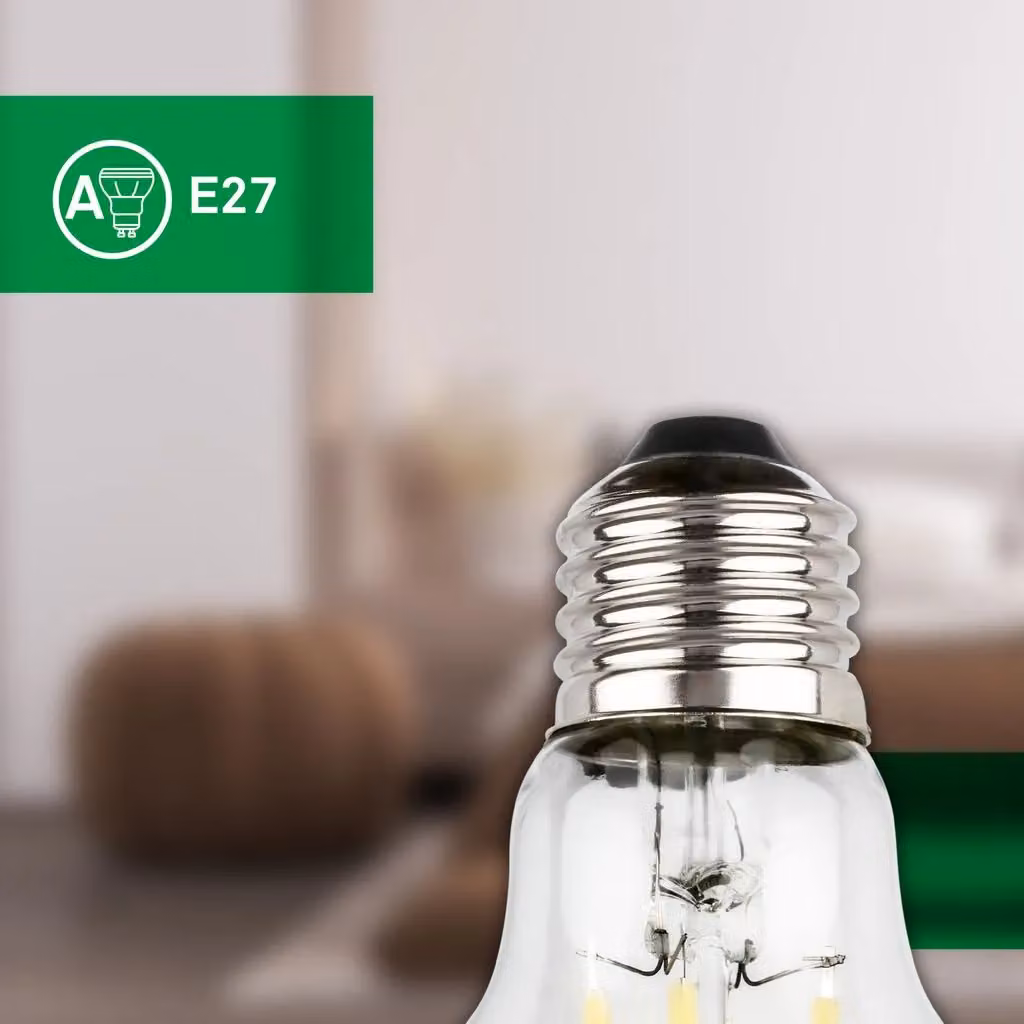 Briloner Set of 2 Warm White LED Filament Light Bulbs, E27, 5W, 3000K – 4