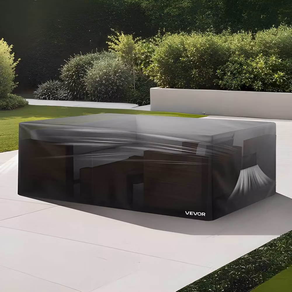 VEVOR Waterproof Black Polyester Corner Sofa Patio Furniture Cover – 2