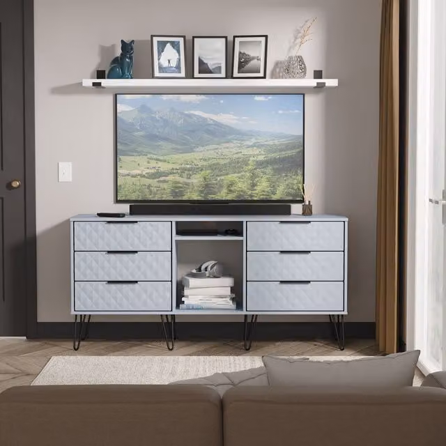 2 U Islay 6 Drawer Sideboard in Light Blue – 1