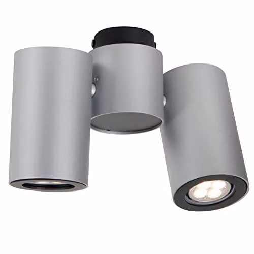 Netlighting Linea Verdace Barro Twin Ceiling Spotlight in Silver