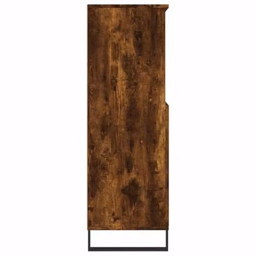 vidaXL Highboard in Smoked Oak, Brown Engineered Wood, W/D/H: 60 x 36 x 110 cm – 3