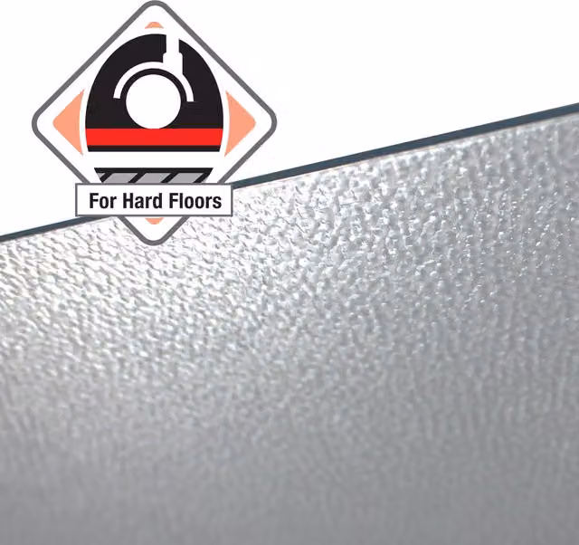 Floortex Transparent Anti-Slip Hard Floor Chair Mat W: 116 cm, D: 116 cm