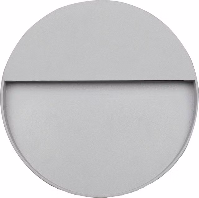 Pacific Lifestyle Minimalist Round Down Outdoor Wall Light in Grey