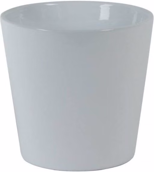 KDMD Hortus Vienna Glossy White Ceramic Pot, 2 Pack