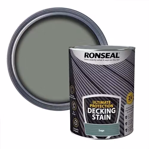 Ronseal Ultimate Protection Decking Stain in Sage Green, 5 l – 1