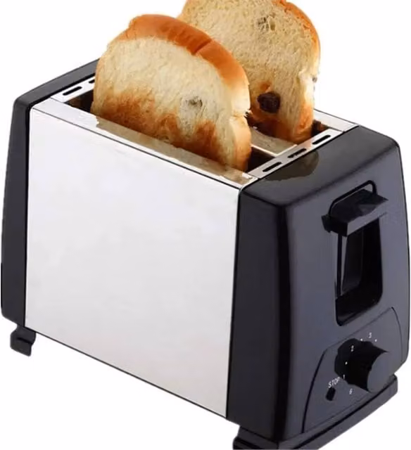 Nordara Automatic Stainless Steel Bread Toaster in Silver and Multicolour