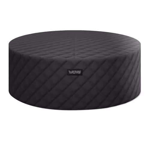 Summer Waves Tahoe Round Thermal Insulated Hot Tub Cover in Black for 6 Person Spas – 1