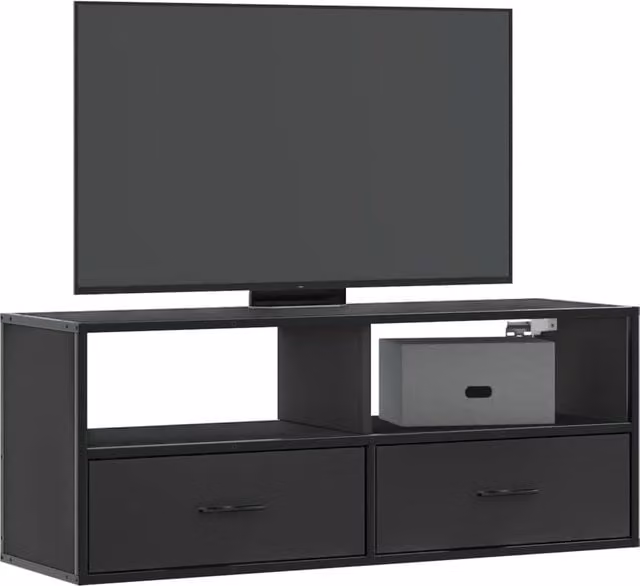Berkfield Home Industrial TV Cabinet in Black, W/D/H: 100 x 31 x 39.5 cm
