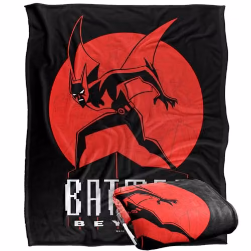 LOGOVISION Batman Beyond Perched Super Soft Silky Touch Fleece Throw Blanket, Multicolour, W: 127.0 cm x H: 152.4 cm – 1