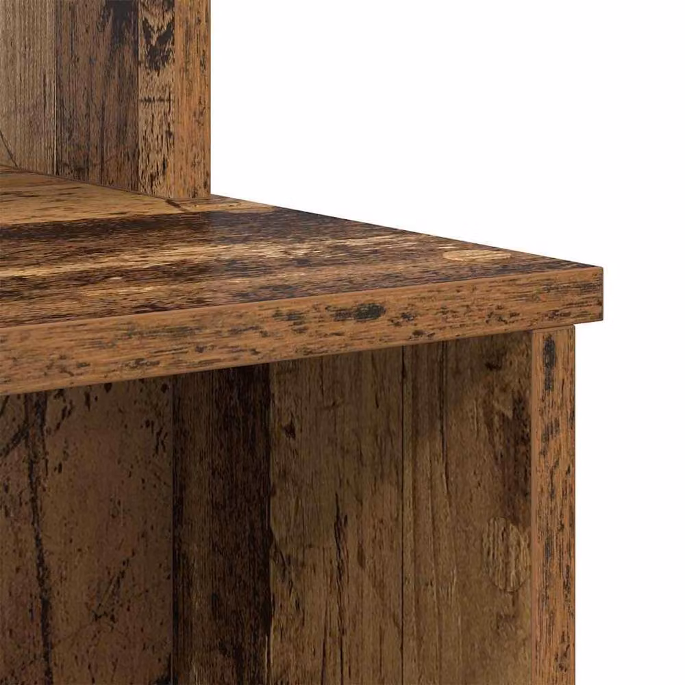 Berkfield Home Writing Desk in Old Wood Brown, W/D/H: 120.5 x 44 x 88.5 cm – 6