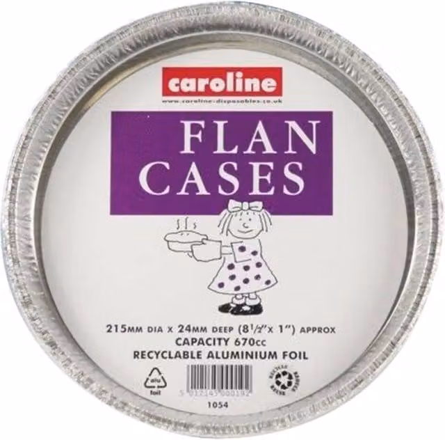 Caroline Silver Uncoated Aluminium Round Tart Tin (Pack of 5)