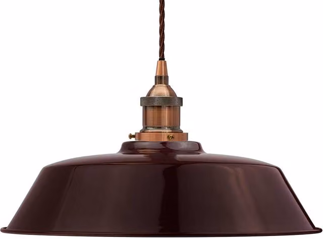 SE Home Chancery Pendant Light in Burgundy Red and Antique Copper