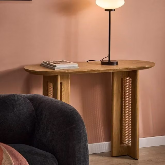 Wyld and Coco Retro Mushroom Table Lamp with Black Metal Base and White Glass Shade