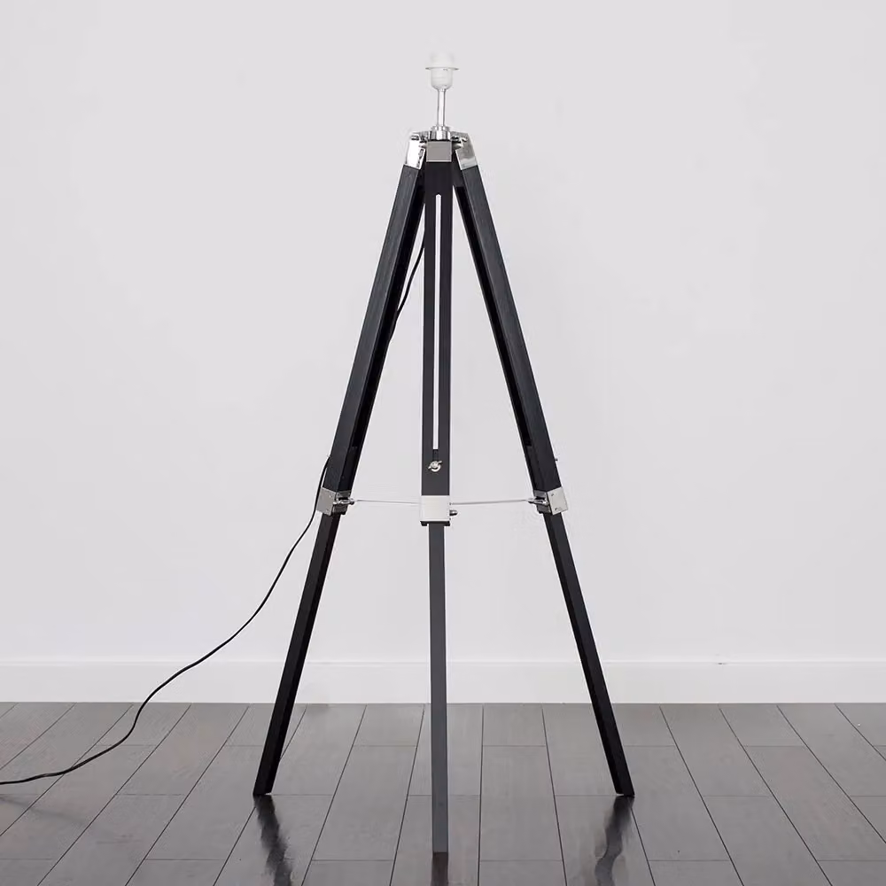 ValueLights Clipper Modern Black Floor Lamp Base – 2