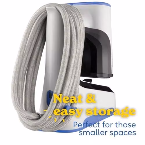 Russell Hobbs Steam Genie Easy Store Handheld Clothes Steamer, 1500W, Foldable, Black, White or Blue – 3