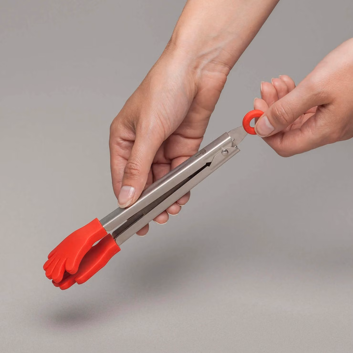 Zeal Red Silicone and Stainless Steel Handy Small Tongs, 21 cm – 3