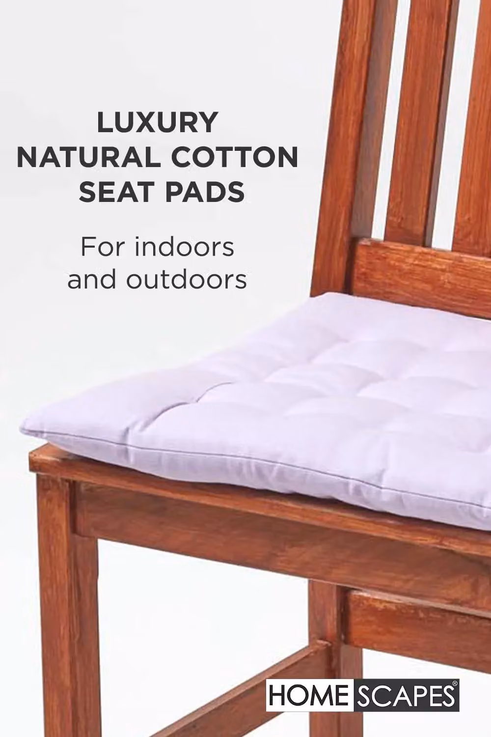Homescapes 6 Pack Luxury Quilted Seat Pads in Mauve, 100% Cotton, W/D/H: 40 x 40 x 40 cm – 2