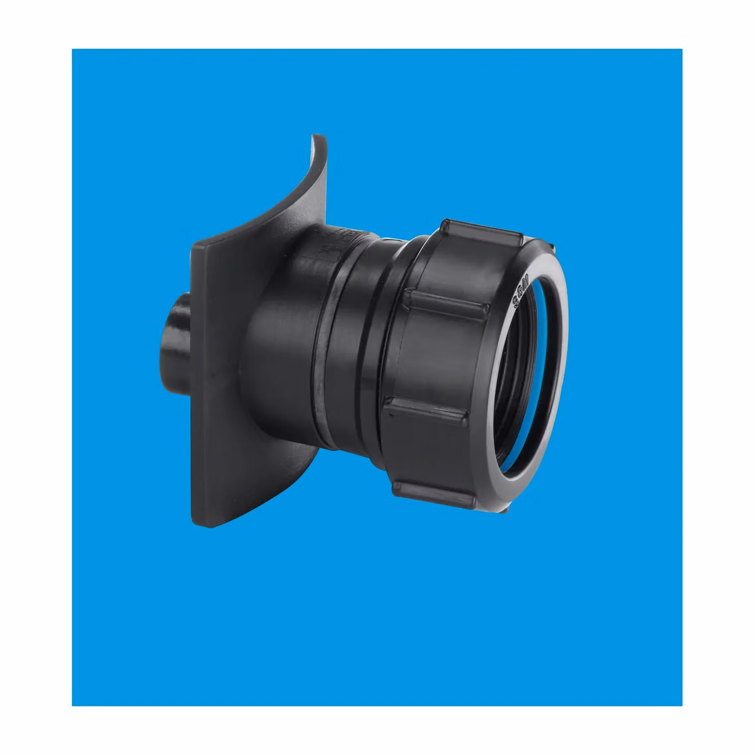 McAlpine Black Mechanical Two Piece Cast Iron Soil Pipe Boss Branch 1.25 inch – 2
