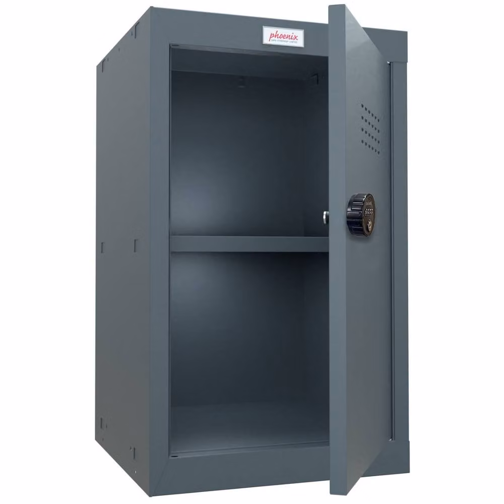 Phoenix Safe Company Grey Cube Locker CL0644AAC with Combination Lock and Hinged Doors – 2
