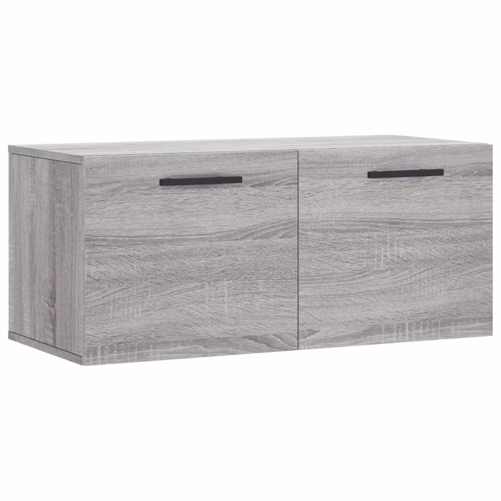 Berkfield Home Wall Mounted Cabinet in Grey Sonoma, W: 80 cm, D: 36.5 cm, H: 35 cm – 3