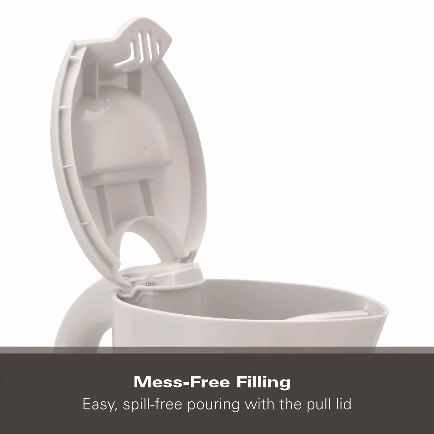 Hamilton Beach Essential Plastic Kettle, White, 1.7 l – 3