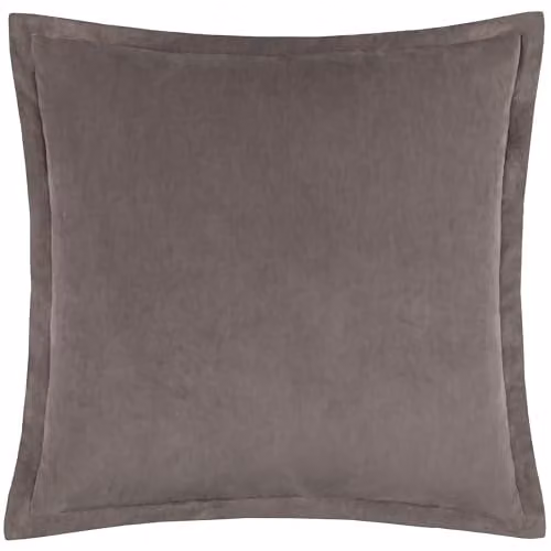 Yard Merton Rectangular Velvet Cushion in Beige or Grey, W/D/H: 55 x 55 x 55 cm