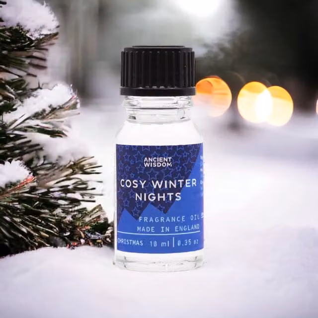 KDMD Cosy Winter Nights Scented Fragrance Oil, Blue, 10ml