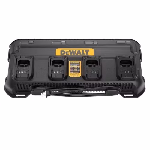 DeWalt DCB1404-GB 4-Port Battery Charger for 18V XR and 54V XR FLEXVOLT Batteries, Black
