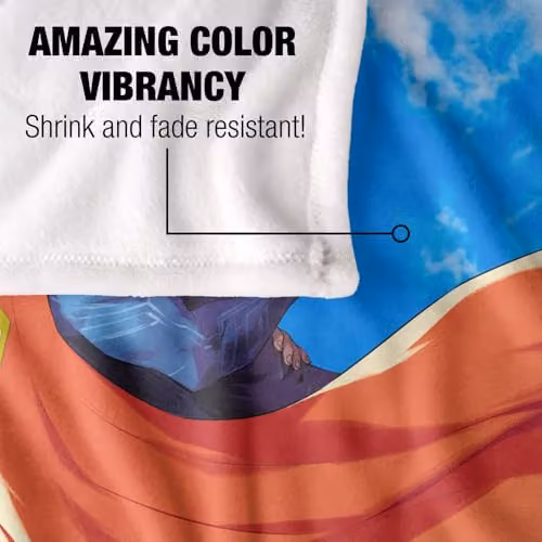 LOGOVISION Superman 2025 Lois Embrace Clouds Super Soft Silky Touch Throw Blanket, White, W/D/H: 152 x 127 cm – 3
