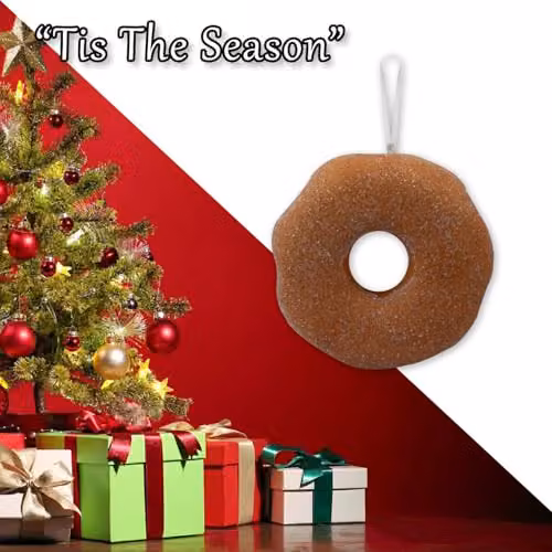 VFM e-Store Christmas Doughnut Hanging Decoration, Multicolour, H 26 cm x W 16 cm – 5