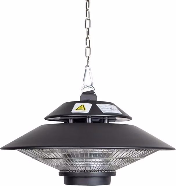 SIP Universal Halogen Hanging Heater in Black, W: 45 cm, D: 45 cm, H: 25 cm – 1