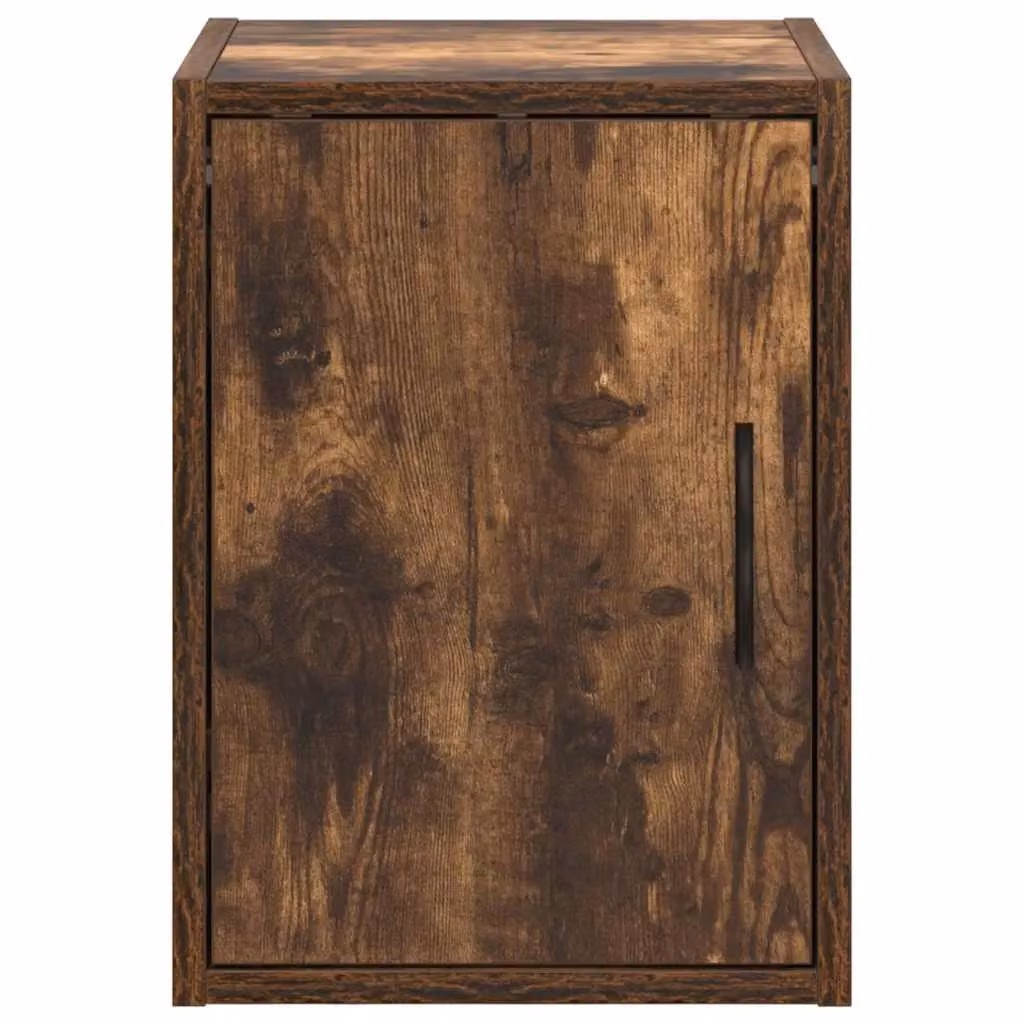 Berkfield Home Garage Wall Cabinets, 2 Piece Set in Smoked Oak Brown Engineered Wood – 5