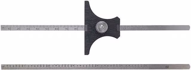 Moore & Wright Reversible Base Depth Gauge in Silver and Multicolour