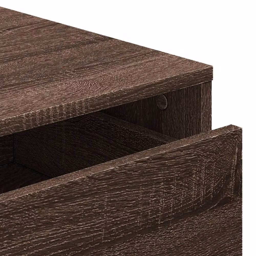 Berkfield Home Classic Corner Chest of Drawers in Brown Oak, W/D/H: 40 x 41 x 58 cm – 4